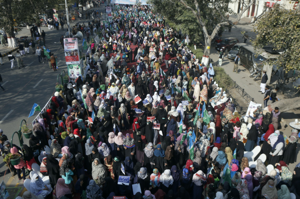 Pakistan Lahore Kashmir Solidarity Day rally