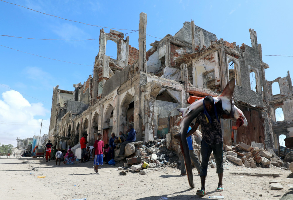 Somalia Mogadishu war damage