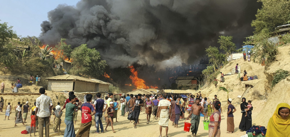 Bangladesh Coxs Bazar Rohingya fire