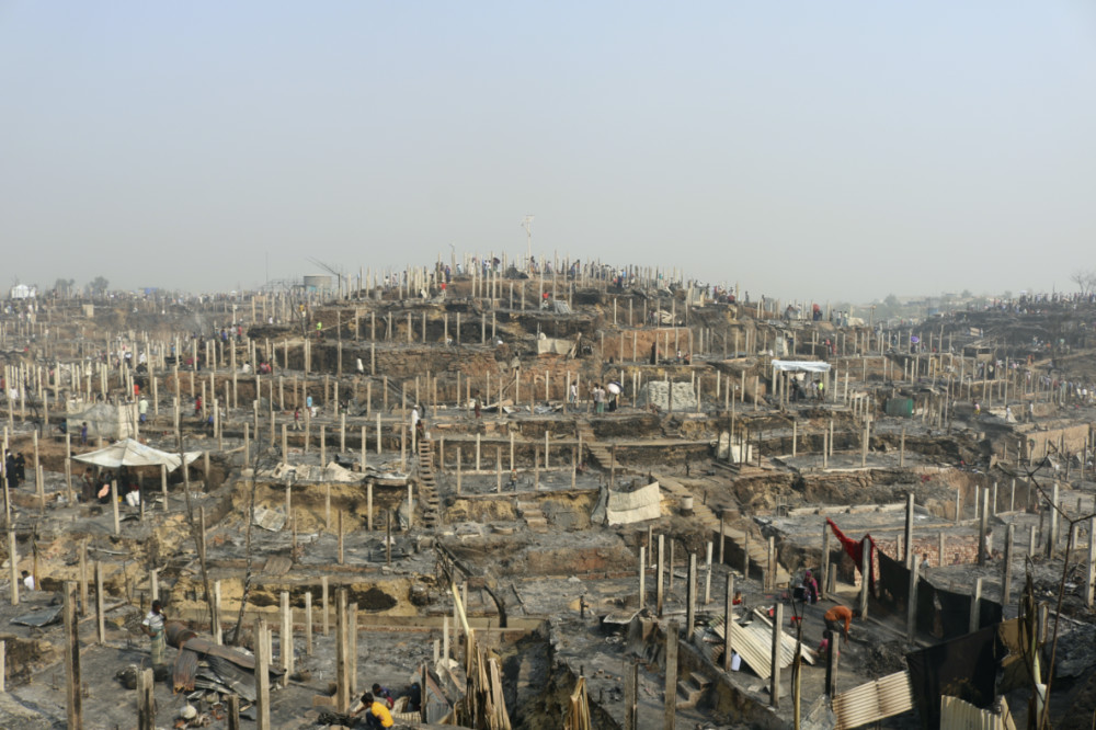Bangladesh Coxs Bazar refugee camp fire2