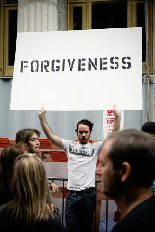 Forgiveness sign