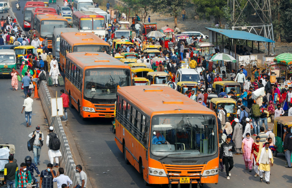 India New Delhi buses