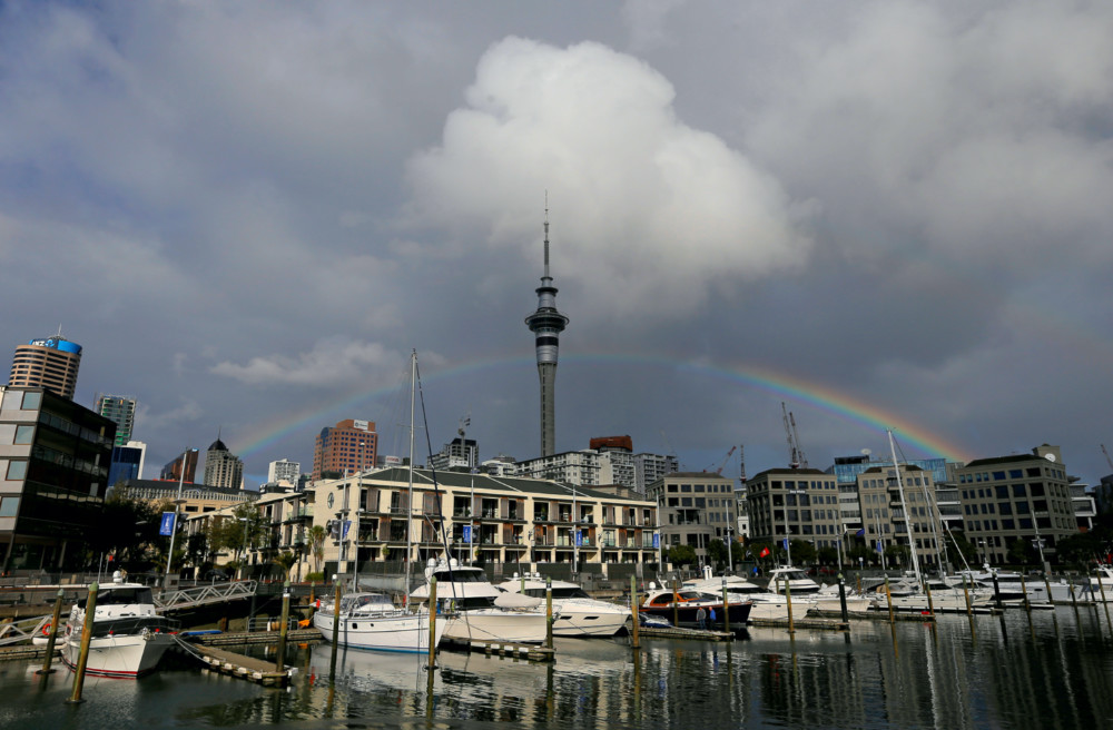 NZ Auckland rainbow