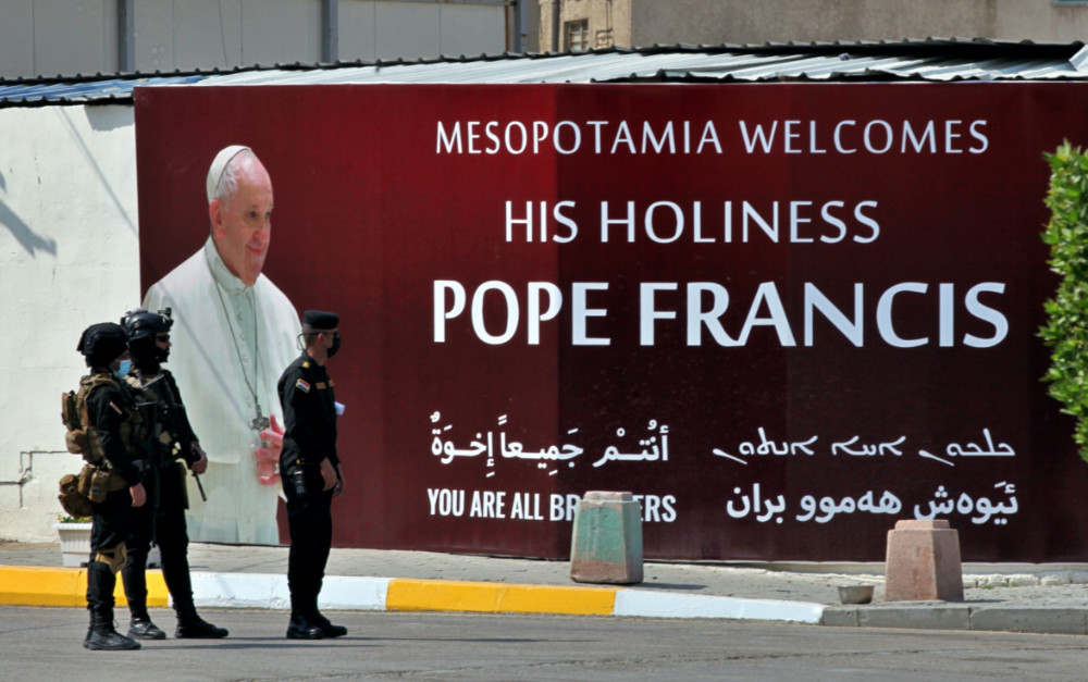 Pope Francis Iraq poster