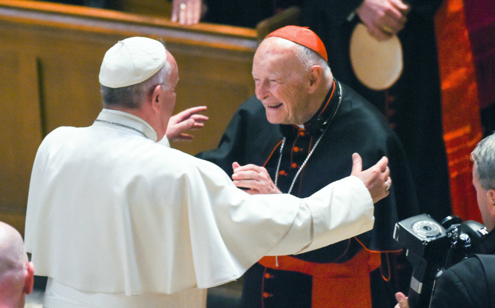 Pope Francis and then Cardinal Theodore McCarrick Sept 2015