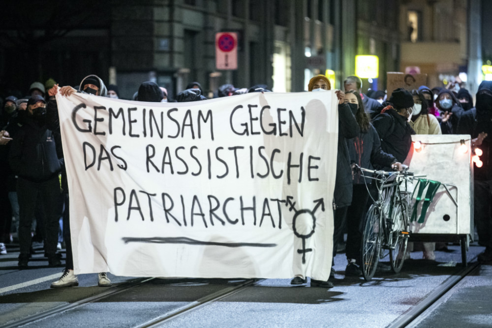 Switzerland Berne burqa ban protest
