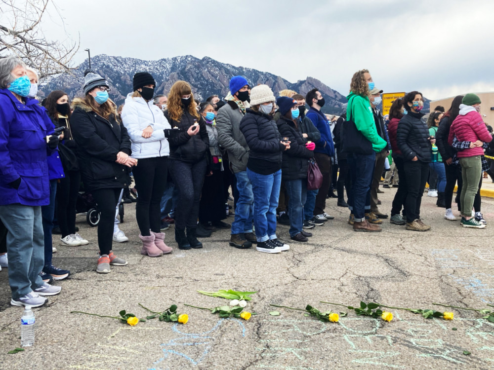 US Boulder shooting response vigil