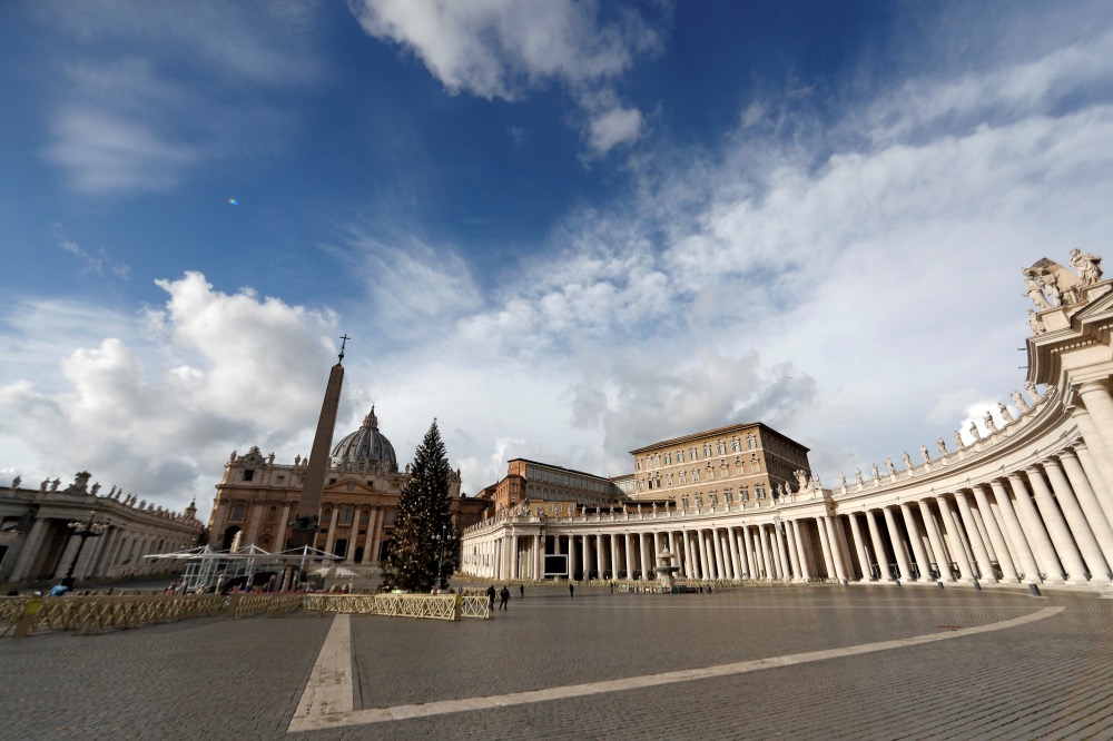 Vatican St Peters Square Christmas 2020