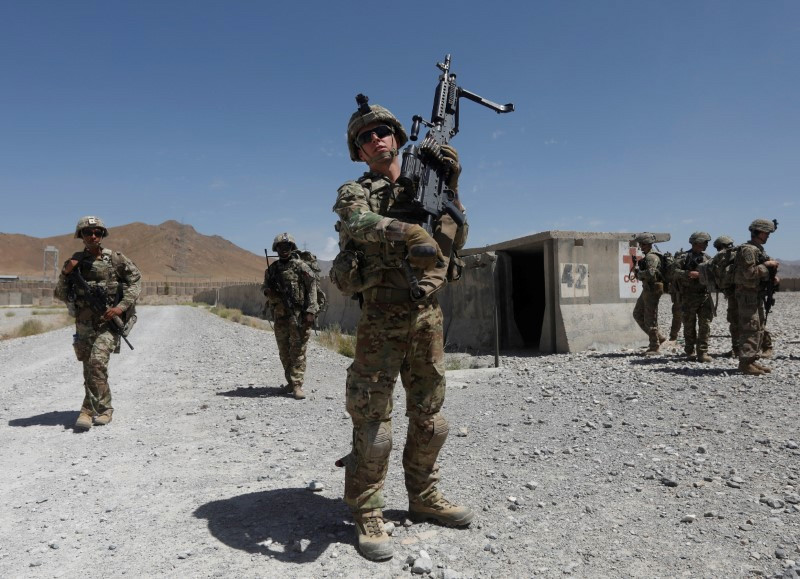 Afghanistan US soldiers on patrol