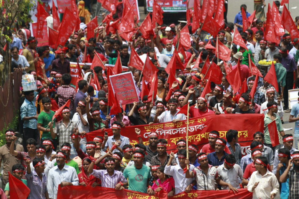 Bangladesh Dhaka Labour Day rally 2014