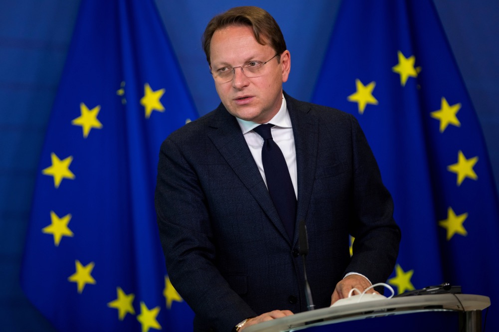 Belgium European Commissioner for Neighbourhood and Enlargement Oliver Varhelyi
