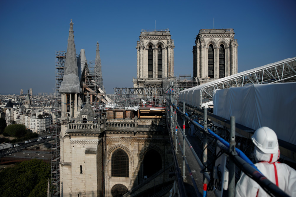 France Paris Notre Dame restoration works