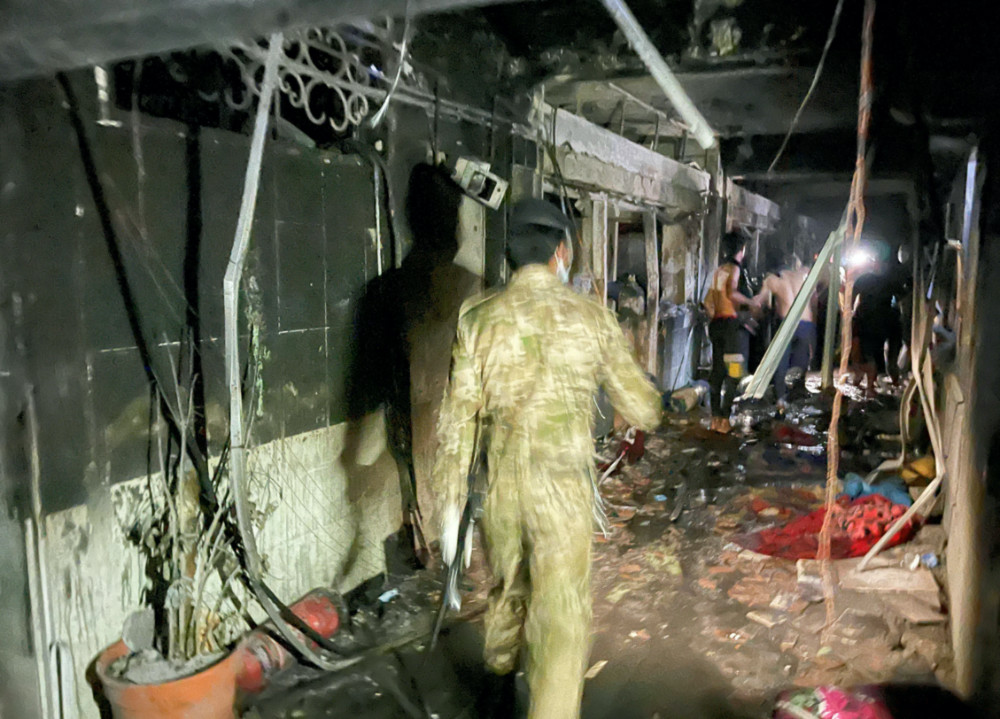 Iraq Baghdad Ibn Khatib Hospital fire
