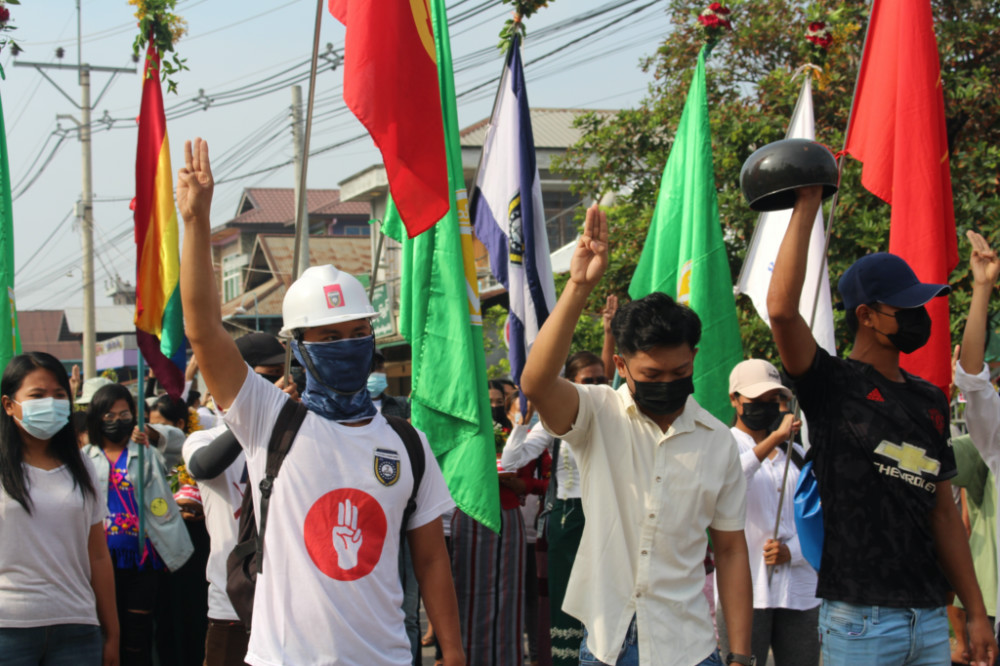 Myanmar Dawei protests