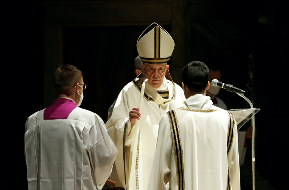 Vatican Pope Francis Easter vigil 2021