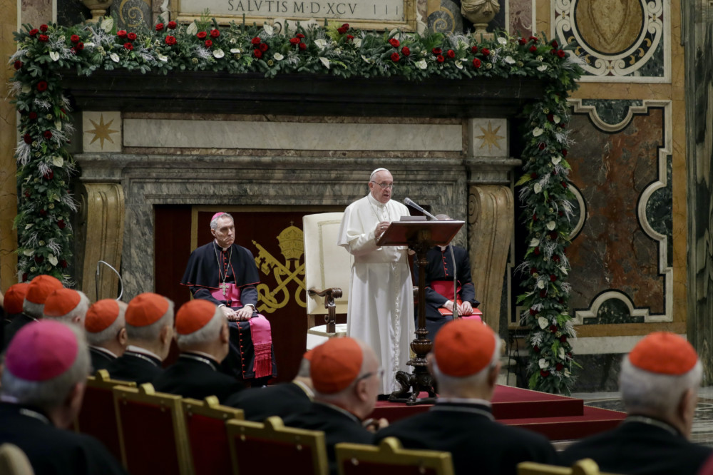 Vatican Pope Francis and cardinals Dec 2020