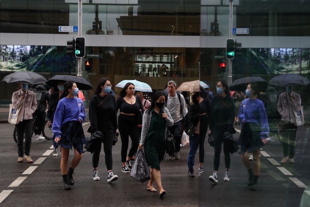 Australia Sydney pedestrian crossing
