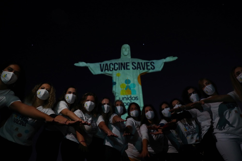 Brazil Christ the Redeemer vaccine equity