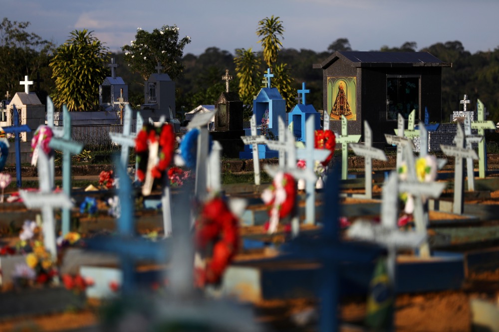 Coronavirus Cemetery in Manaus Brazil