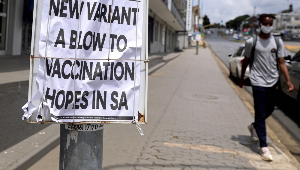 Coronavirus South Africa COVID sign