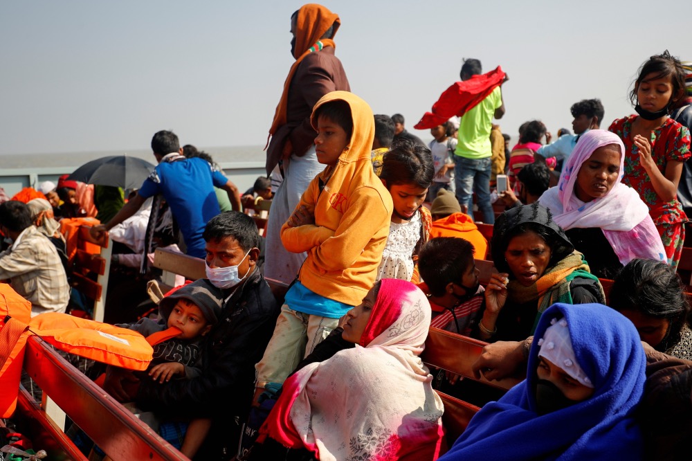 Rohingya refugees Bangladesh Bhasan Char island