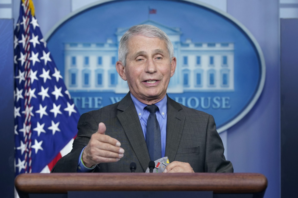 US Dr Anthony Fauci 13 Apr 2021
