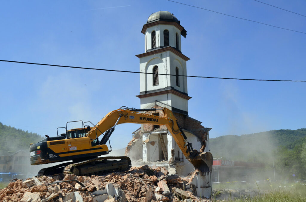 Bosnia Konjevic Polje church demolition