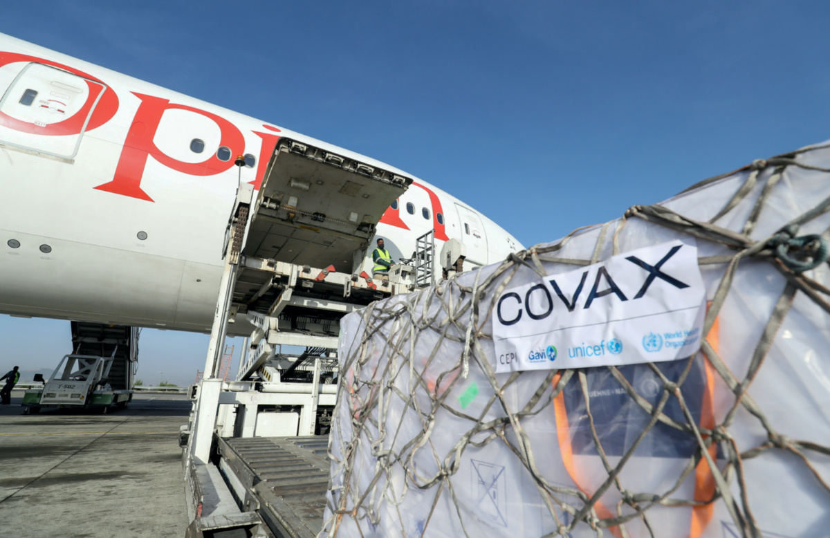 Ethiopia Addis Ababa COVAX delivery