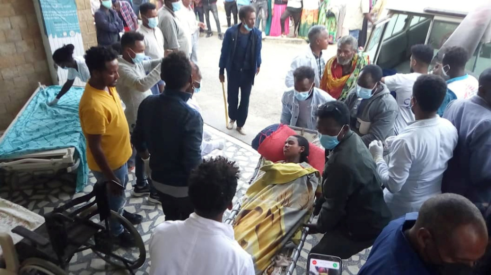 Ethiopia Tigray injured woman