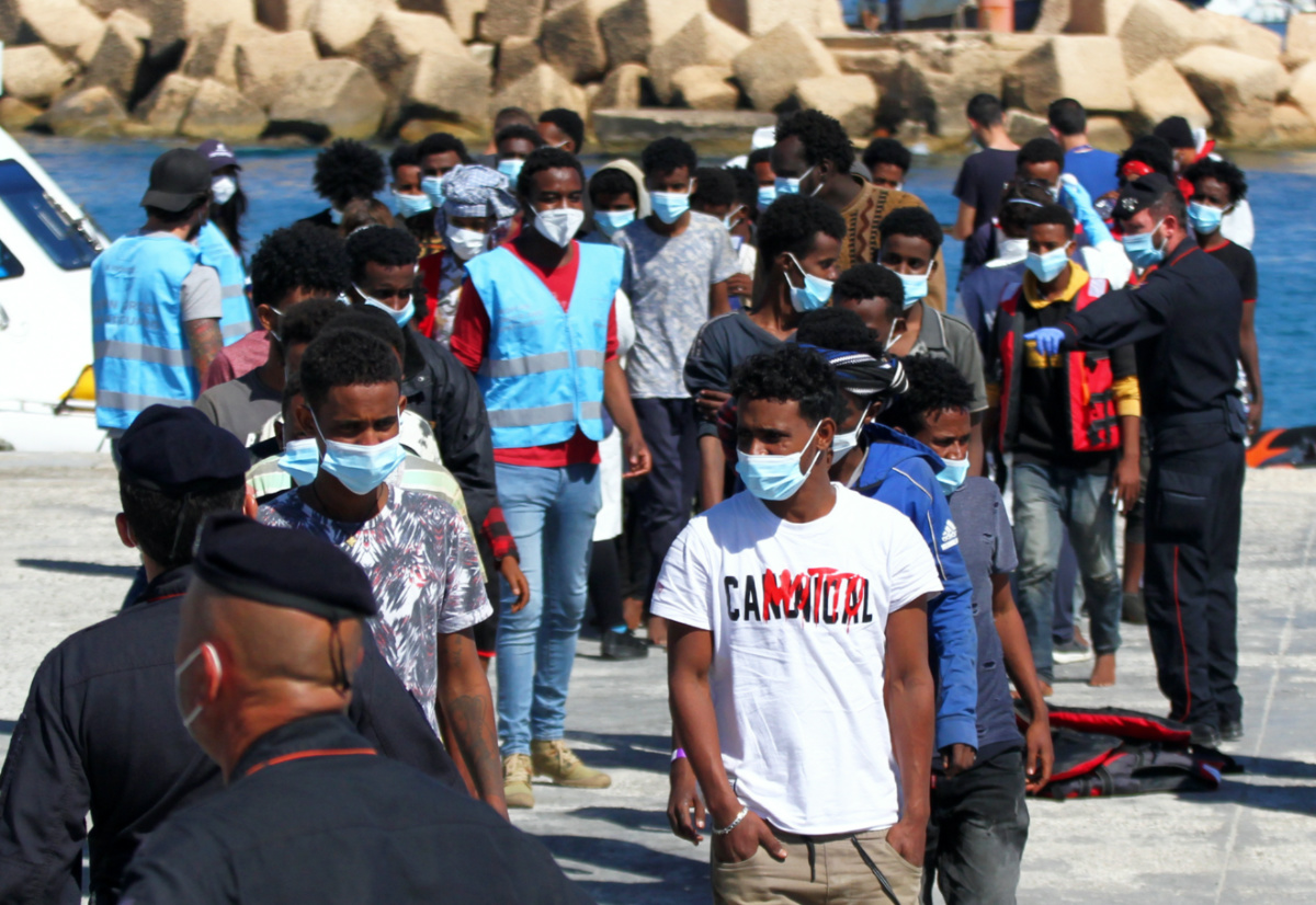Italy Lampedusa migrants