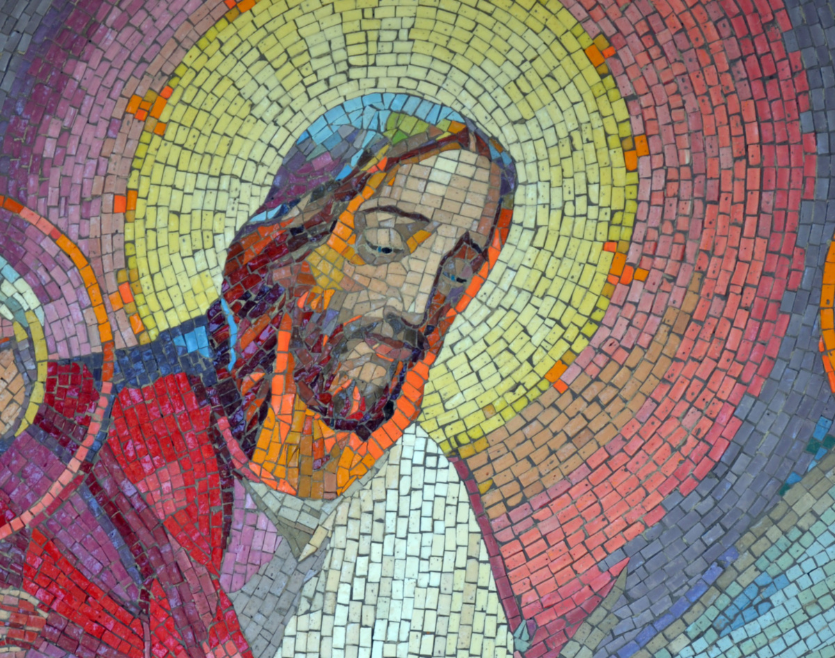 Jesus mosaic landscape