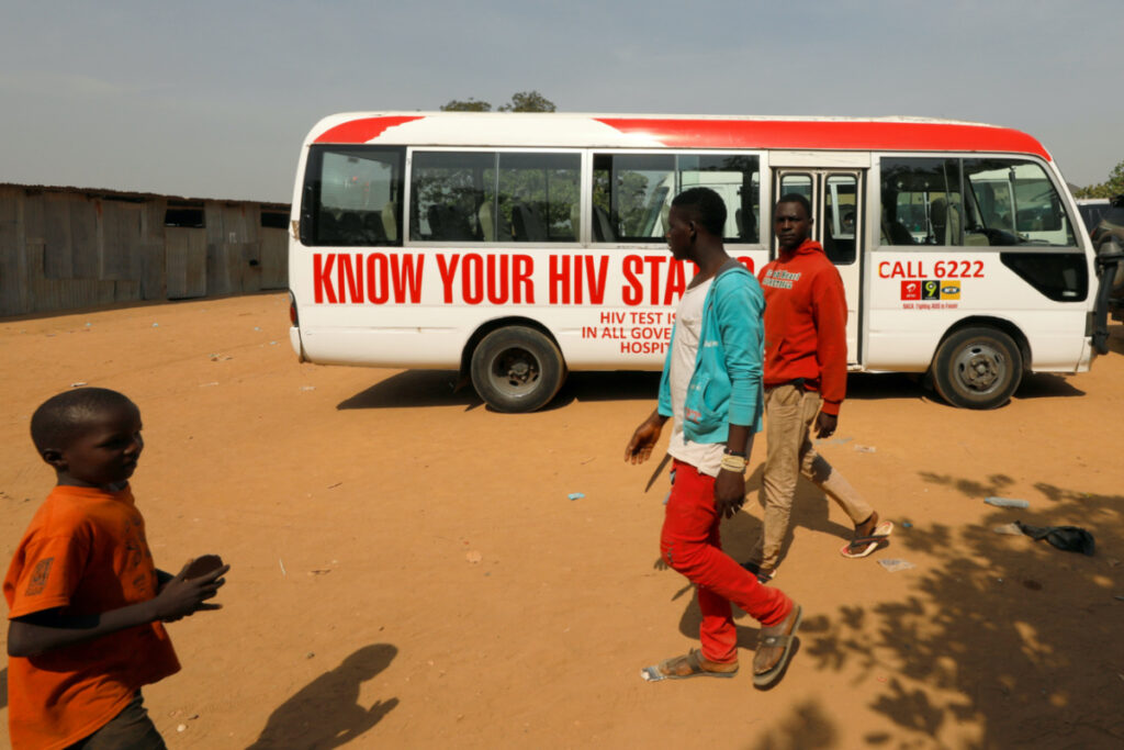 Nigeria Abuja World AIDS Day at the Kuchingoro IDP camp