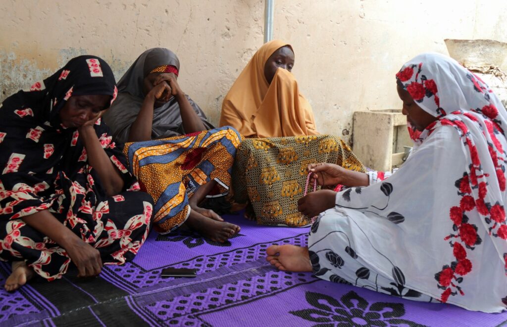 Nigeria Maiduguri women mourning