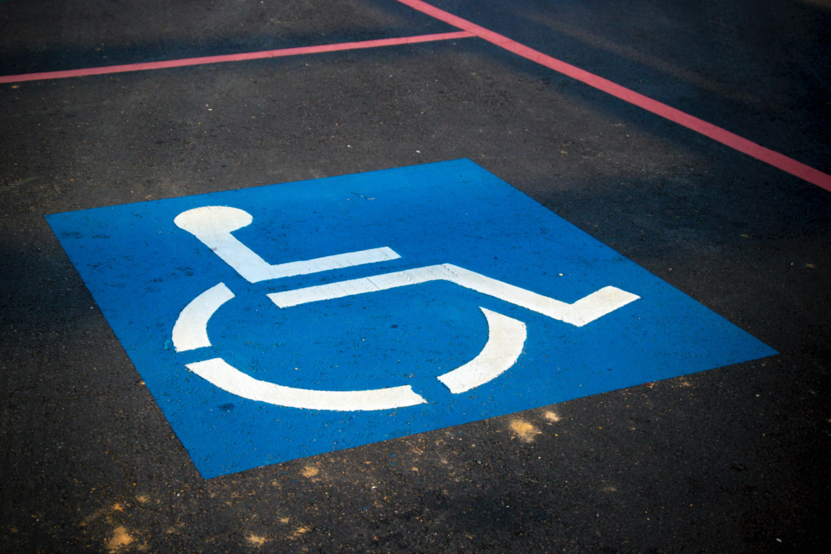 Parking space disability