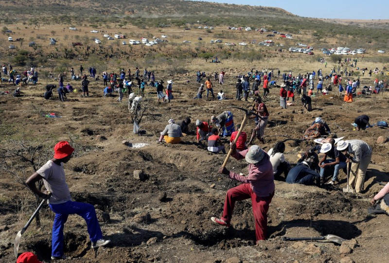 South Africa KwaZulu Natal digging site