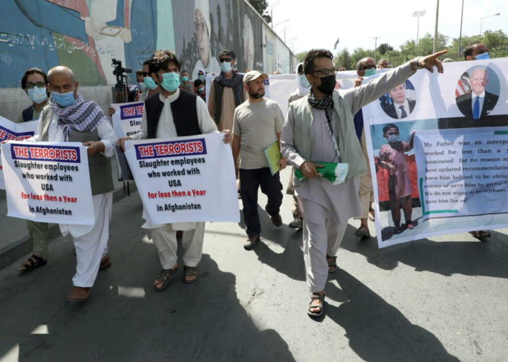 Afghanistan interpreters protest