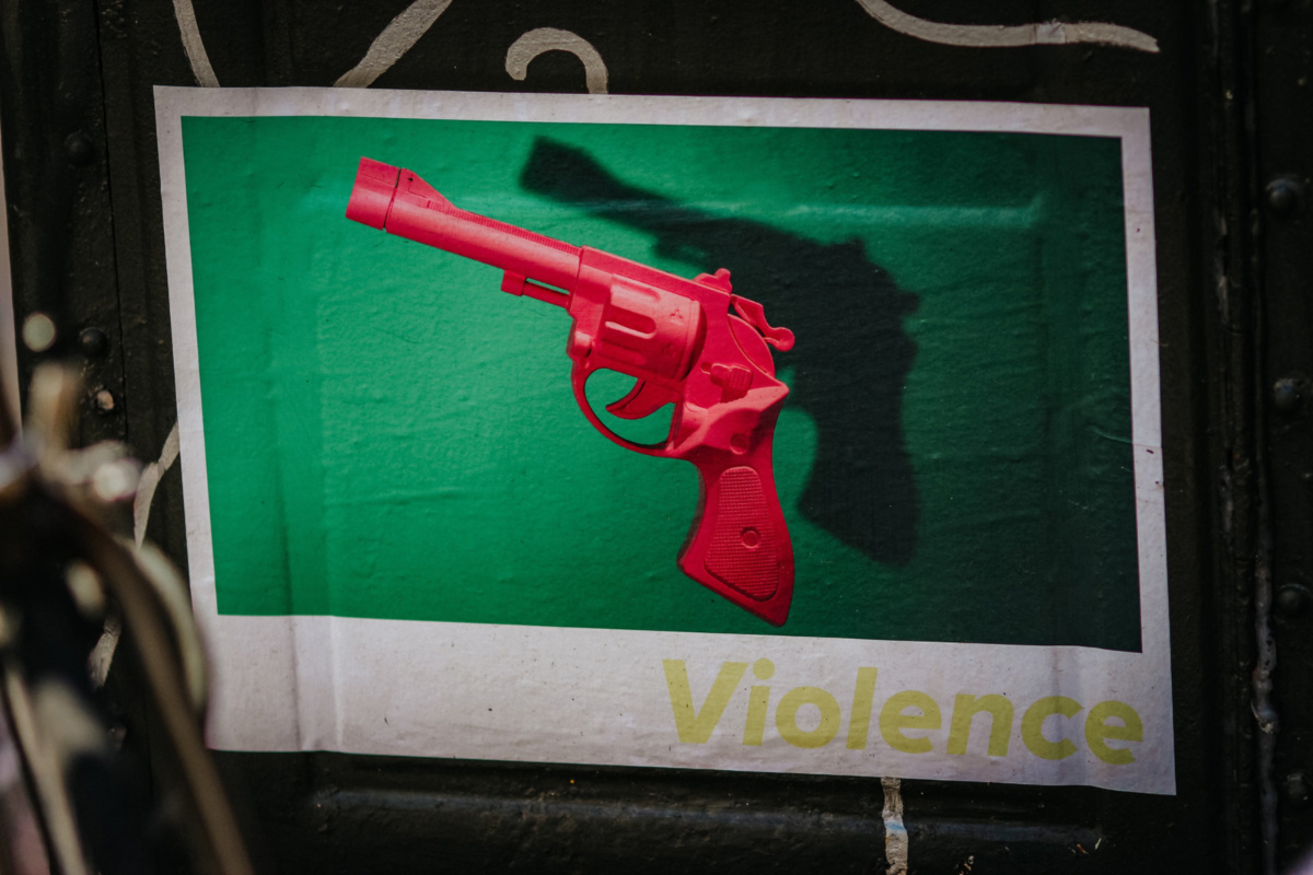 Anti gun violence poster