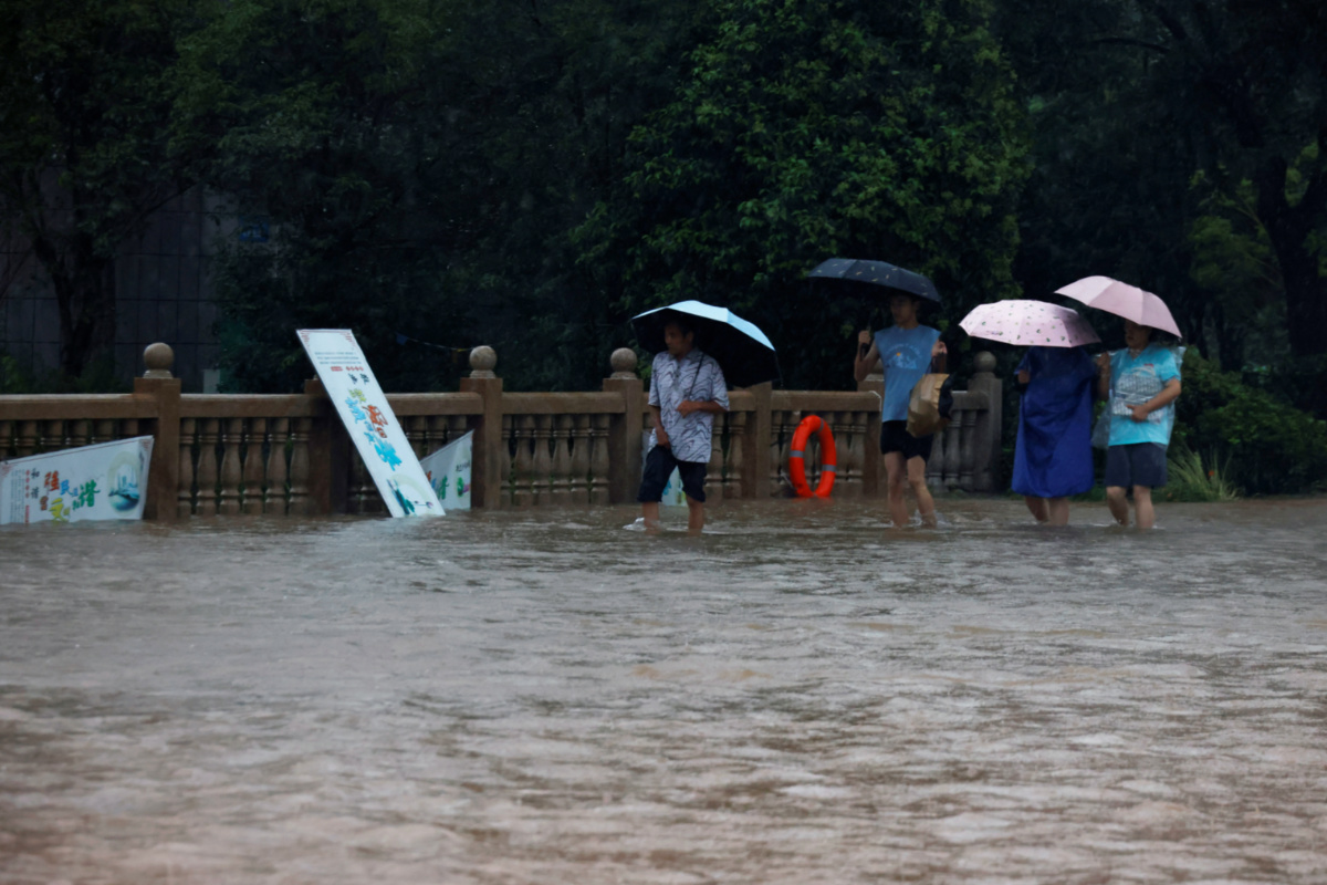 China Henan Hebi floods