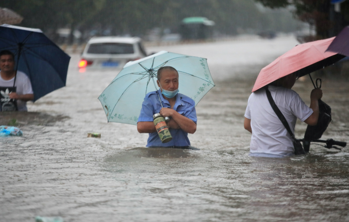 China Henan Zhengzhou floods