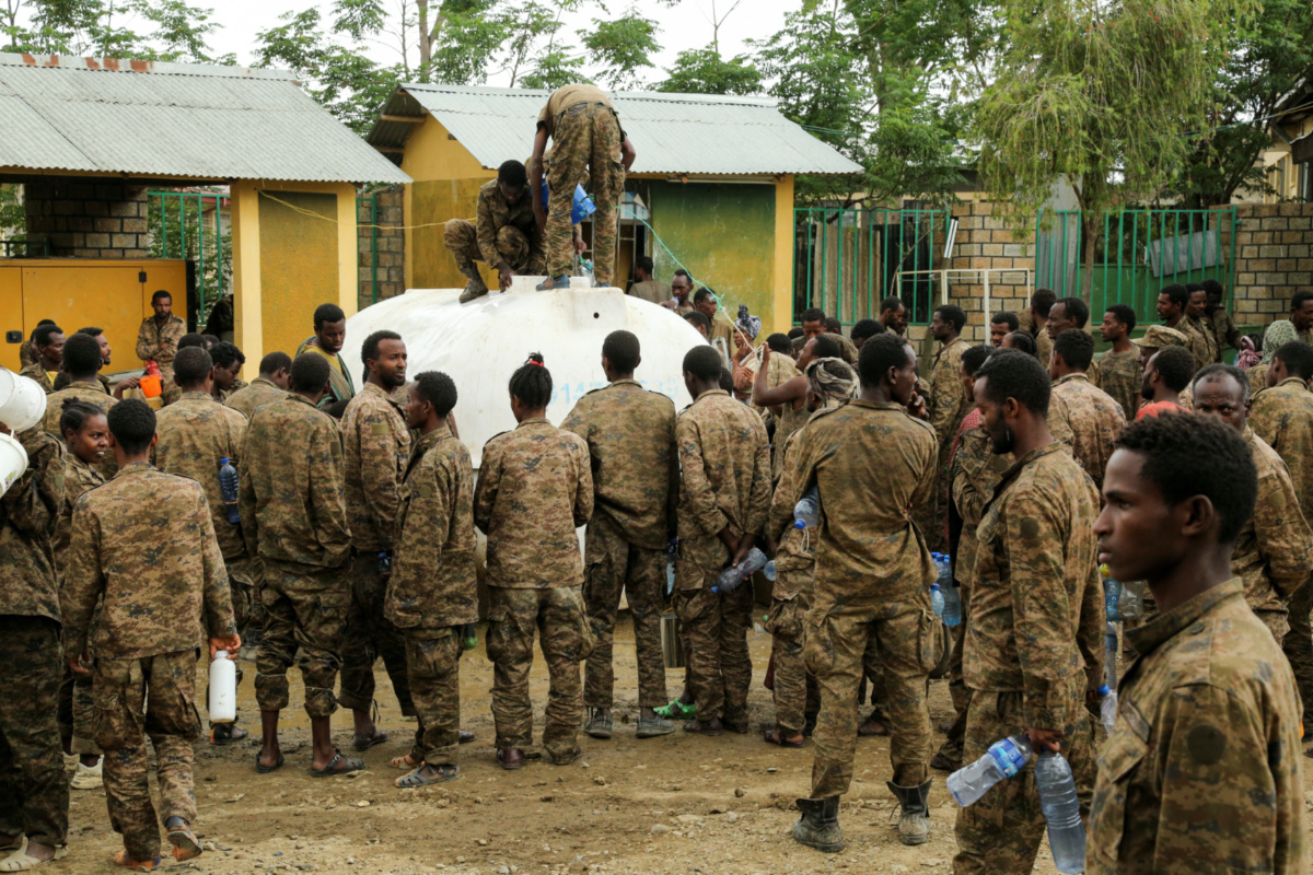 Ethiopia Mekelle captured Ethiopian army soldiers