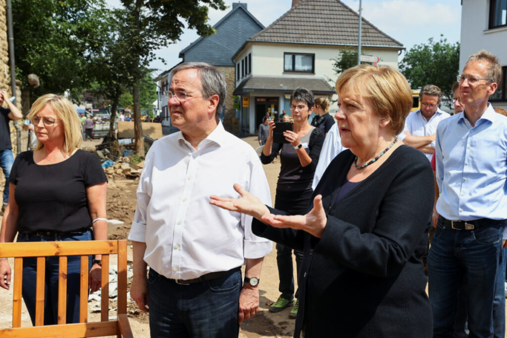 Germany floods Bad Muenstereifel Angela Merkel