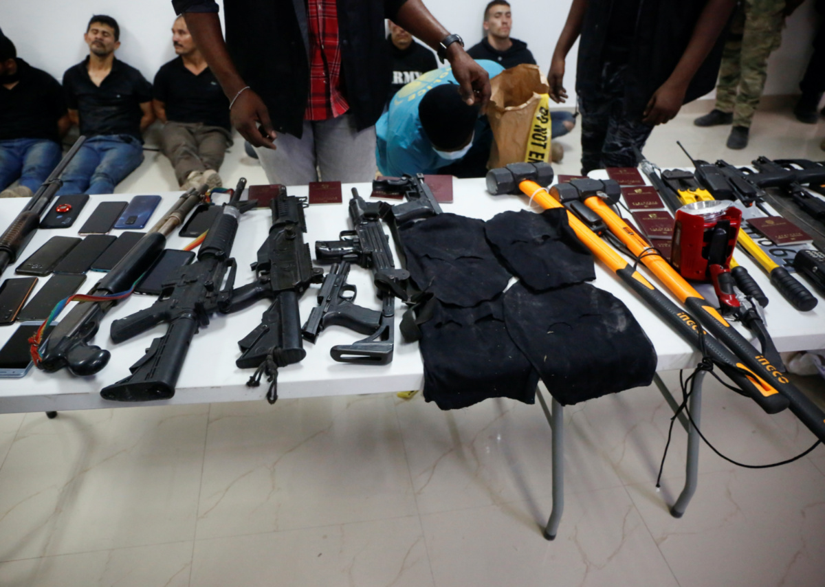 Haiti seized weapons phones passports