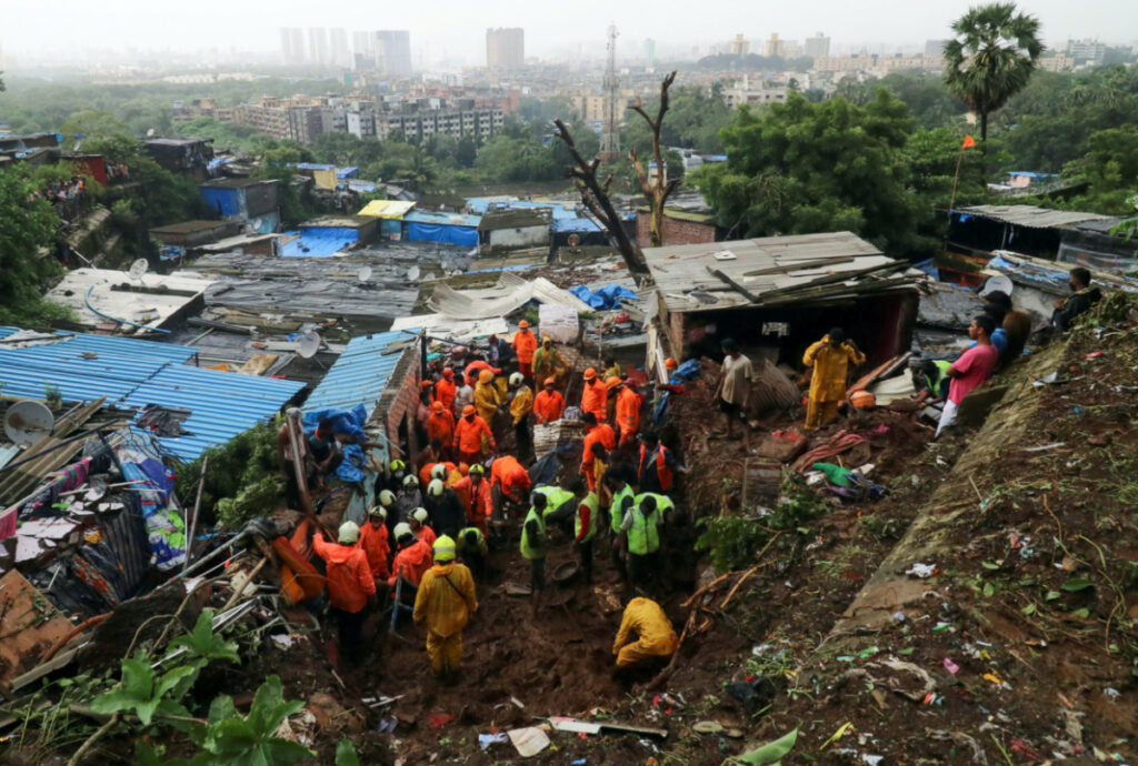 India Mumbai landslides