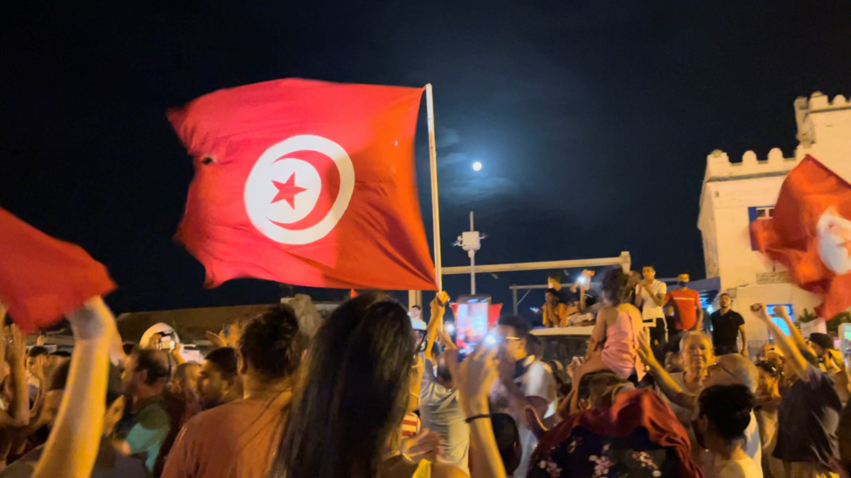 Tunisia La Marsa protests