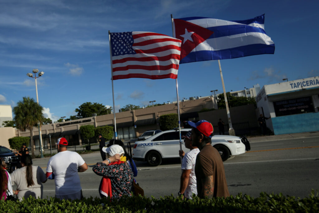 US Miami protests over Cuba