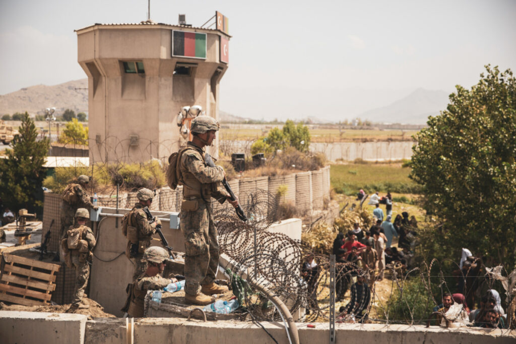 Afghanistan Kabul airport US troops