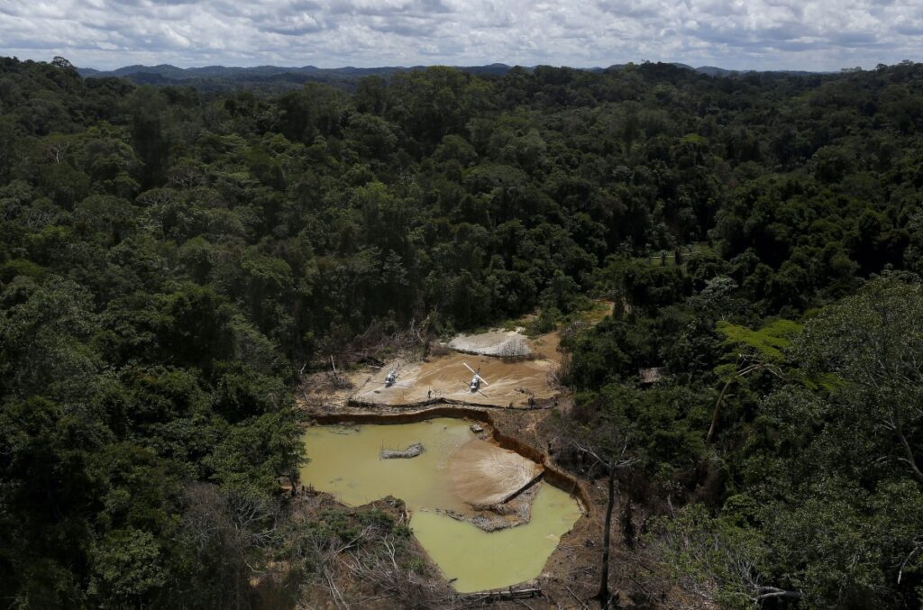 Brazil Amazon illegal gold mine