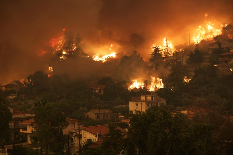 Greece Evia wildfires