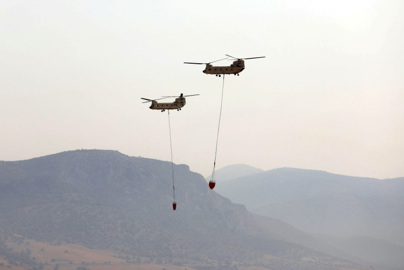 Greece firefighting helicopters