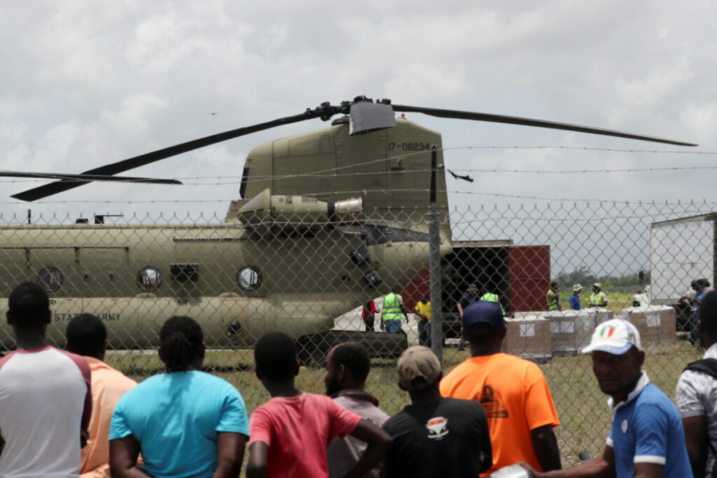 Haiti Les Cayes aid arriving